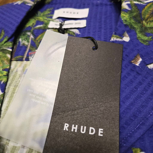 Rhude Hawaiian Shirt Large NWT - Picture 2 of 5